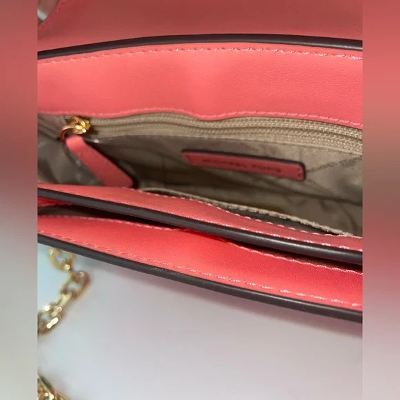 Michael Kors Carmen Medium Convertible Shoulder Bag Grapefruit - Picture 6 of 14